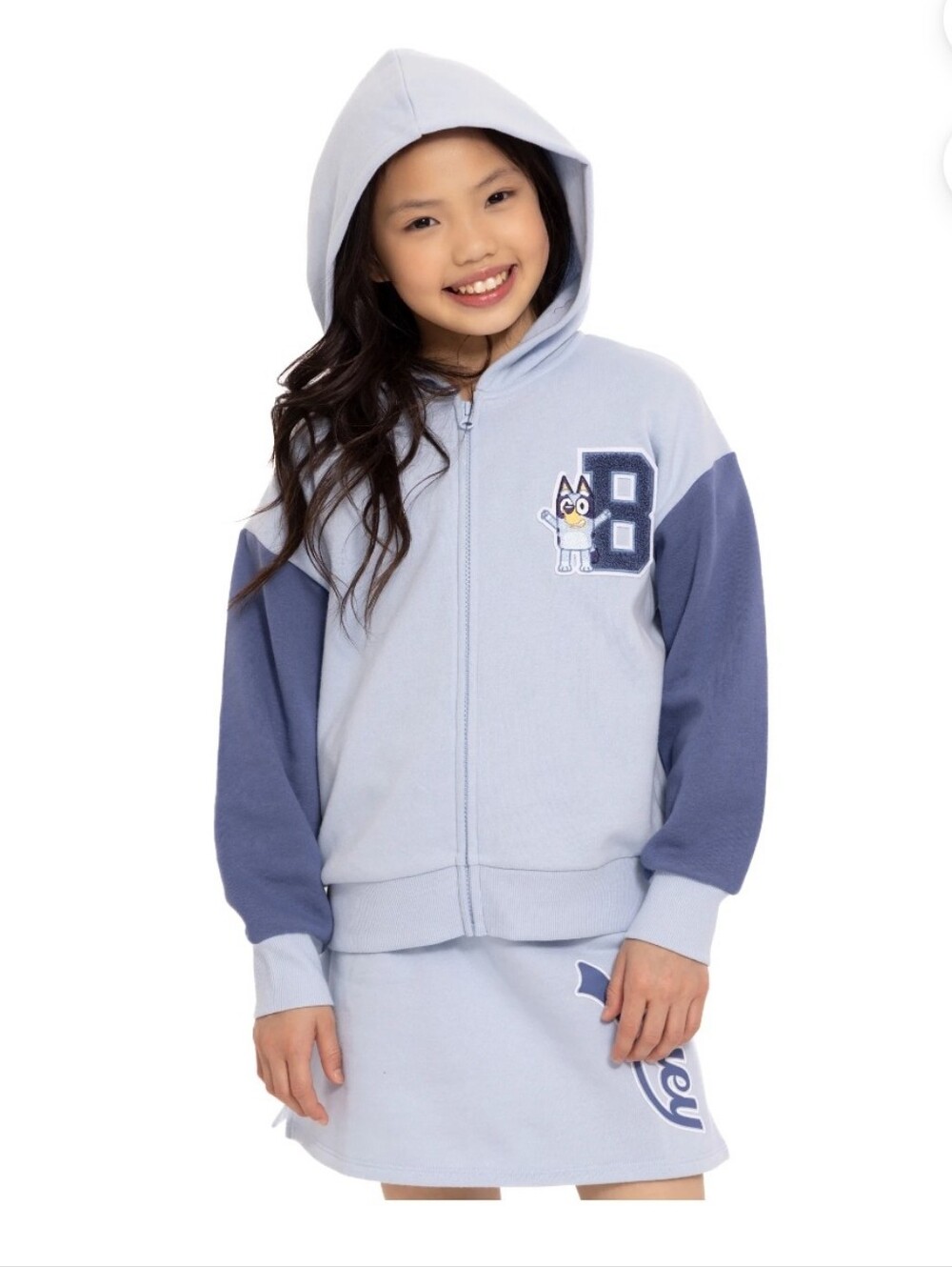 Bluey Girls Zip Up Fleece Hoodie Size Large 10/12